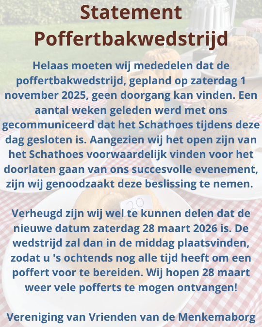 Statement Poffertbakwedstrijd 1